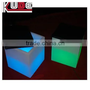Illuminating Cube With Cushion Furniture Sitting Cube Led Cube With Usb thumbnail-1