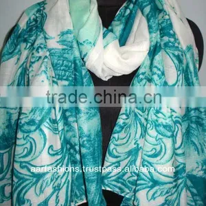 COTTON PRINTED SCARF 2014 thumbnail-1