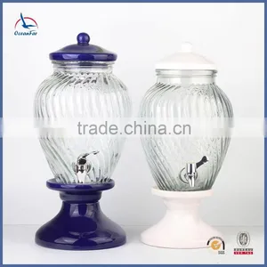 5L Glass Water Dispenser Wholeslae Market Glass Dispenser With Tap thumbnail-1