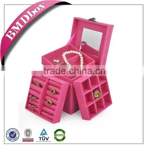 Hot Selling Fabric Jewelry Gift Packaging Box thumbnail-1