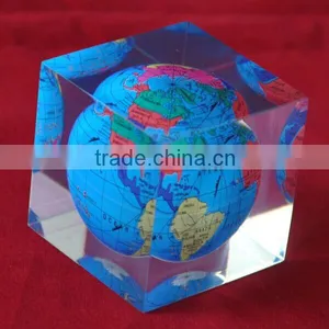 Hot Sale Lucite Gifts, Polyester Resin Globe Display Gifts thumbnail-1