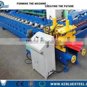 High Speed With CE Standard Metal Roof Ridge Rolling Machine, Step Ridge Cap Roll Forming Machine thumbnail-1
