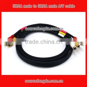 High Quality Composite 3 RCA to 3 RCA M/M A/V Cable thumbnail-1