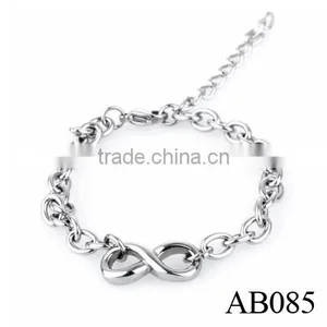 Stainless Steel Chain Charm Bracelet Leather Bracelet For Women/925 Silver Bracelet thumbnail-1