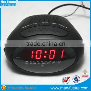Green/Red/Blue LED Digital AM/FM Radio, LED Portable Alarm Clock Radio F-1751 thumbnail-1