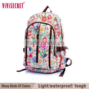 China Online Supplier Custom Nylon Fabric Leopard Pattern School Girl Bookbag thumbnail-4