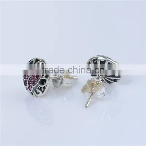 China Factory Made 925 Sterling Silver Jewelry Wholesale Top Design Earring thumbnail-2