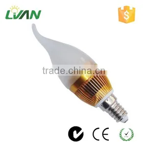 Aluminum Lamp Body E14 Led Candle Bulb 85-265v for Decorativing Use thumbnail-1