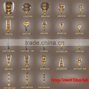 Led Firework Bulbs ST64/T30/G95/A19 Decorative Firework Bulbs E26/E27 Dimmable Firework Filament Bulbs 2W/4W/6W/8W thumbnail-6