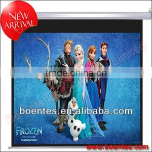 High Gain 180 Inch Projector Electric Screen/ Projector Motorized Wall Screen thumbnail-1