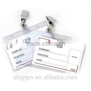 Display Box Packing Soft PVC Name Badge With Clip thumbnail-1