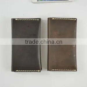 Wholesale Retro Crazy Horse Leather Generic Wallet Phone Case for Iphone5 thumbnail-1