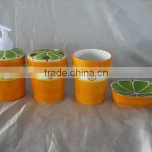 4pcs Ceramic Bathroom Set thumbnail-1