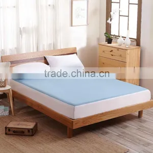 Blue PU Coated King Size Double Fitted Bed Sheets thumbnail-1