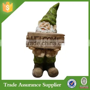 Hot Sales Custom Resin Welcome Gnome Figurine Garden Decoration thumbnail-5