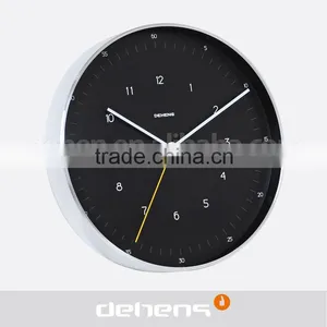 DEHENG 8'' Dimond Cut Effect Frame Metal Wall Clock thumbnail-3