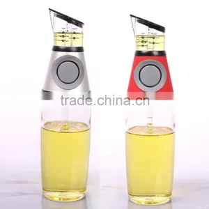 Press and Measure Olive Oil Glass Bottle thumbnail-2