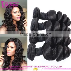 2015 New Hair Products Peruvian Loose Wave Hair Unprocessed Virgin Hair Weave Loose Wave thumbnail-1