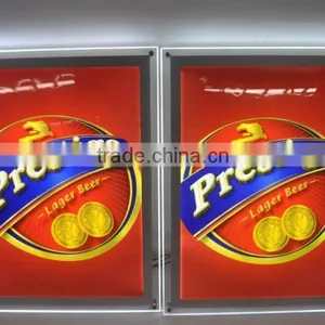 Hot Sales Advertising Acrylic Slim Light Box Crystal Solar Powered Led Display thumbnail-5