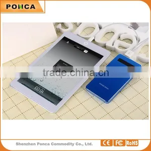 Super Thin Fashionable Credit Card Metal Litium Ion 4000mah Power Bank for IPhone, Samsung, IPad Charger thumbnail-1
