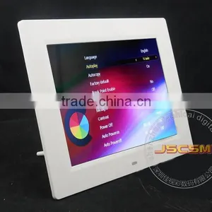 Factory Supply 10inch Mp5 Video Player Photo Slidwshow Frame With Clock and Calendar for Wedding Gifts thumbnail-2