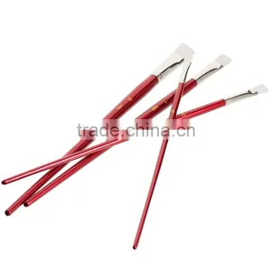 Wholesale Art Kid Paint Brush Set Artistic Painting 6pcs, Long Wooden Handle and Nylon Hair Paint Brushes for Art thumbnail-3