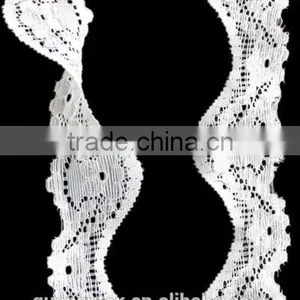 White Crochet Lace Trim Nylon Lace Trim for Apparel thumbnail-1