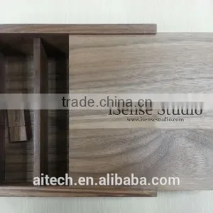 Popular Wedding Gift Gift Wooden USB Sticks New Custom Wooden Box Silk Print Logo Usb 2.0 Memory Flash Stick Pen Drive thumbnail-3