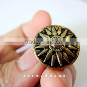 Brush Brass Color Jeans Button thumbnail-5