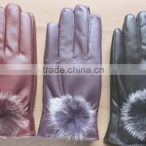 2013-2014 Fashionable Desin Lady Leather Glove thumbnail-1