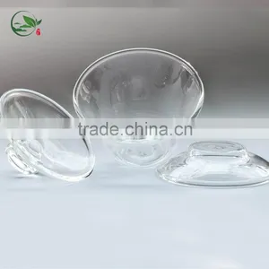 2016 Hot Selling Borosilicate Heat-resistant Gaiwan Mouth-blown Clean Glass Lid Tea Cup And Saucer Tea Set thumbnail-5