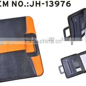 2016 A4 Zipper Leather Briefcase With Handle thumbnail-1