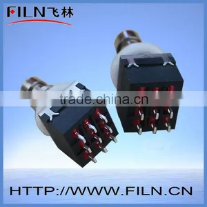 Black Momentary N/O Off-(ON) 3 PINS Guitar Pedal Effects Stomp Foot Switch Power Pedal 112P thumbnail-1