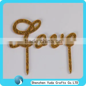 Happy Birthday Silhouette Mirror Gold Acrylic Cake Topper thumbnail-4