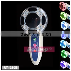 No Needle Mesotherapy RF Vibration Facial Massage Machine ,led Light Color Photon Ultrasonic Beautiful Skin Instrument thumbnail-1