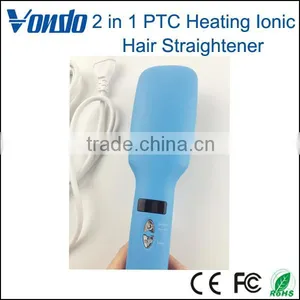 VONDO 2 in 1 PTC Heating Ionic Hair Straightener Comb thumbnail-4