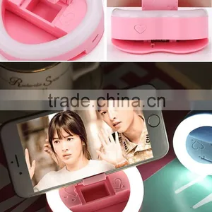 Selfie Ring Light LED Fill Light 3W Cellphone Photo Spot Light 23 LED Charging Portable Selfie Flashlight With Makeup Mirror thumbnail-4