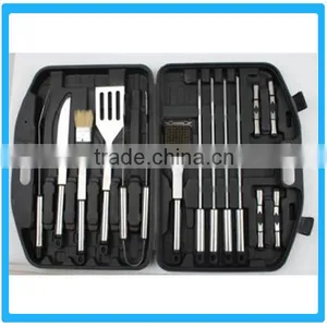 18 Pcs Stainless Steel BBQ Tools Picnic Grill Tools With Box Intergrated Barbrcue Tool Set thumbnail-1