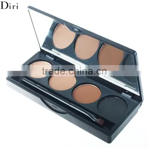 Three Color Sable Hair Single Eyebrow Brush With Palette thumbnail-2