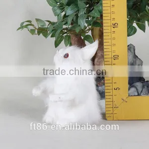 Animated Cheap Realistic Plush Realistic Bunny Figurine thumbnail-6
