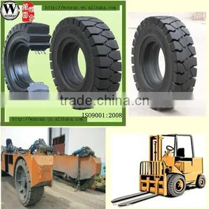 China Tyre Manufacturer 7.00-12/5.00 Resilient Tires, Forklift Solid Rubber Tires for Sale thumbnail-1