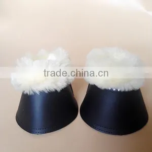 Horse Bell Boots Equestrian Horse Bell Boots Wholesale Neoprene Horse Bell Boots With Crystals,PU,Synthetic Lambskin Horse Boots thumbnail-1