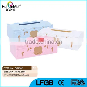 Classic Fancy Square Plastic Tissue Box thumbnail-1