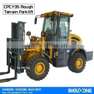 4WD Rough Terrain Forklift SG3500 Terrain Pallet Truck With CE thumbnail-2