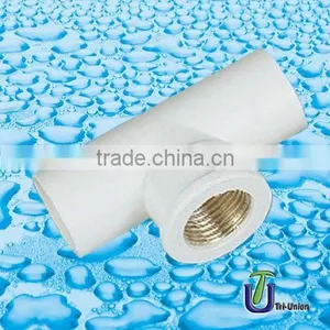UPVC Female Tee With Brass DIN PN16 /PVC Female Tee thumbnail-1