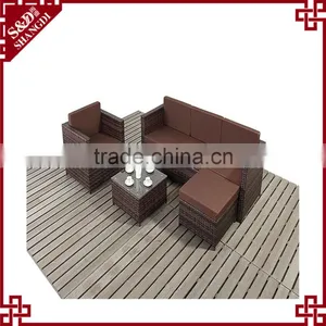 SGS Garden Furniture All Weather Resort Rattan Sofa Set thumbnail-1