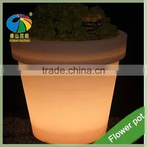 Led Flower Pots Solar Planters Ceramic Flower Pot With Hydroponic Growing Systems thumbnail-3