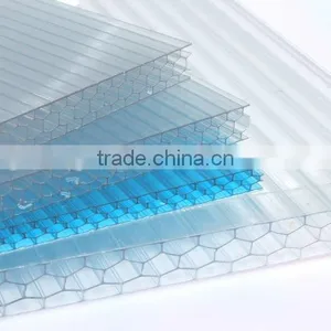 Colored Best Price 4mm/6mm/8mm/10mm Twin Wall Polycarbonate Hollow Sheet thumbnail-1