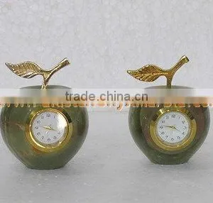 PAKISTAN FACTORY MADE EXPORT QUALITY CLOCKS ONYX MARBLE HANDICRAFTS thumbnail-3