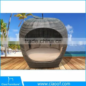 China Supplier Rattan Day Bed Garden Furniture Outdoor thumbnail-2